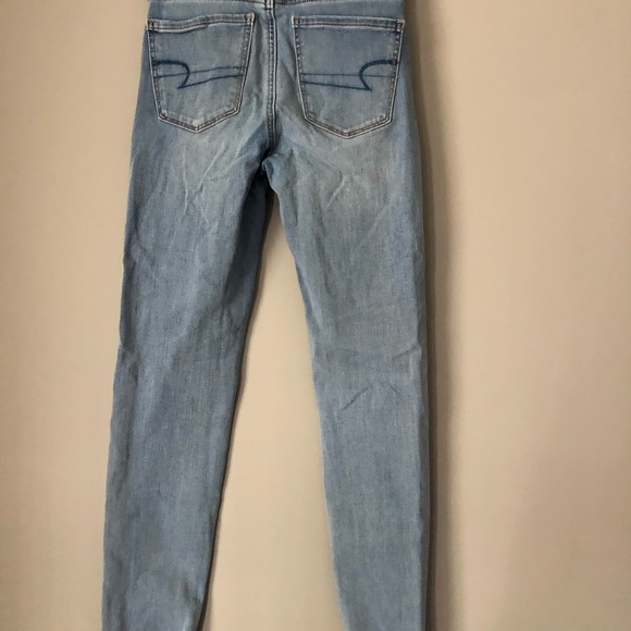 Light Blue High Rise American Eagle Jeans - Picture 7 of 7
